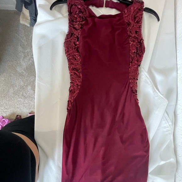 Red Tight cocktail Mini Dress - Picture 4 of 5